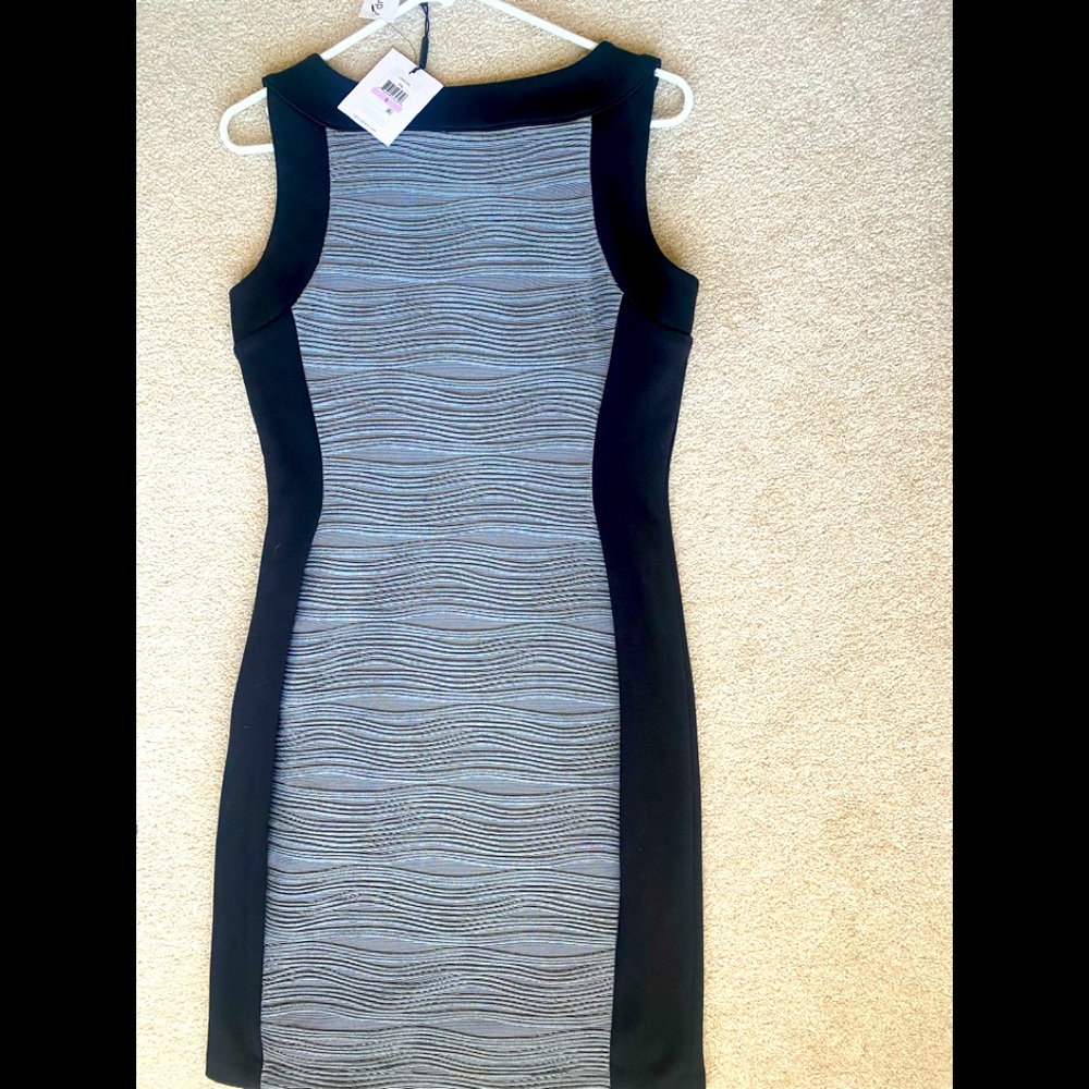 Calvin Klein dress, never worn, tags on, stretch material very flattering